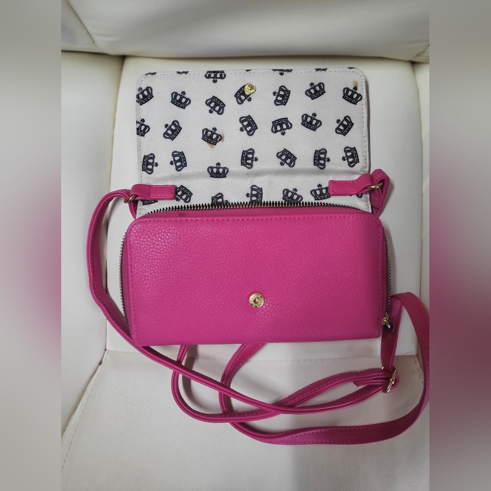 Juicy By Juicy Couture Pink Crossbody Wallet Bag - Picture 6 of 7